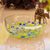 Recycled glass serving bowl, 'Tropical Confetti' - Colorful Recycled Glass Serving Bowl from Mexico thumbail