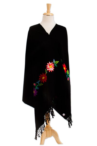 Cotton shawl, Flower Vision