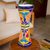 Ceramic vase, 'Talavera Hourglass' - Hourglass-Shaped Talavera-Style Ceramic Vase from Mexico (image 2) thumbail