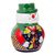 Ceramic candle holder, 'Festive Snowman' - Talavera-Style Ceramic Snowman Candle Holder from Mexico (image 2c) thumbail