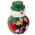 Ceramic candle holder, 'Festive Snowman' - Talavera-Style Ceramic Snowman Candle Holder from Mexico (image 2d) thumbail