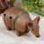 Ceramic ocarina, 'Cute Armadillo' - Handmade Ceramic Armadillo Ocarina from Mexico thumbail