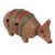 Ceramic ocarina, 'Cute Armadillo' - Handmade Ceramic Armadillo Ocarina from Mexico (image 2a) thumbail