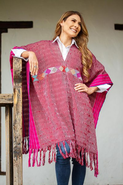 Cotton poncho, Autumn in the Afternoon