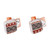 Silver and ceramic cufflinks, 'Paquime Tradition' - Hand-Painted Cultural Silver and Ceramic Cufflinks (image 2a) thumbail