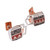 Silver and ceramic cufflinks, 'Paquime Forms' - Geometric Silver and Ceramic Cufflinks from Mexico (image 2a) thumbail