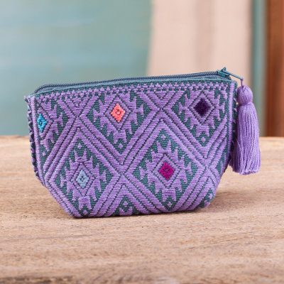 Cotton coin purse, Violet Designs