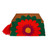 Cotton blend clutch, 'Wrap Around Bloom in Scarlet' - Embroidered Scarlet Flower on Tan Cotton Blend Clutch (image 2b) thumbail