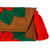 Cotton blend clutch, 'Wrap Around Bloom in Scarlet' - Embroidered Scarlet Flower on Tan Cotton Blend Clutch (image 2d) thumbail