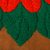 Cotton blend clutch, 'Wrap Around Bloom in Scarlet' - Embroidered Scarlet Flower on Tan Cotton Blend Clutch (image 2e) thumbail