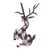 Wood alebrije sculpture, 'Deer of Hope' - Wood Alebrije Deer Sculpture in Grey from Mexico (image 2c) thumbail