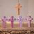 Wood alebrije ornaments, 'Colorful Crosses' (set of 5) - Hand-Painted Wood Alebrije Cross Ornaments (Set of 5) thumbail