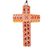 Wood alebrije ornaments, 'Colorful Crosses' (set of 5) - Hand-Painted Wood Alebrije Cross Ornaments (Set of 5) (image 2d) thumbail