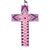 Wood alebrije ornaments, 'Colorful Crosses' (set of 5) - Hand-Painted Wood Alebrije Cross Ornaments (Set of 5) (image 2f) thumbail