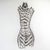 Upcycled metal auto part wall sculpture, 'Androgynous Form' - Modern Human Form Upcycled Metal Auto Part Wall Sculpture thumbail