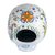Ceramic tealight holder, 'Skull of Life' - Talavera-Style Ceramic Skull Tealight Holder from Mexico (image 2c) thumbail