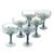 Handblown recycled glass margarita glasses, Tropical Confetti' (set of 6) - Handblown Recycled Glass Margarita Glasses (Set of 6) (image 2b) thumbail