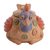 Ceramic jar, 'Colorful Hen' - Rustic Ceramic Hen Jar Crafted in Mexico (image 2b) thumbail
