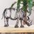 Recycled auto parts sculpture, 'Grazing Rhino' - Handcrafted Recycled Auto Parts Rhino Sculpture thumbail