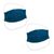 Cotton face masks 'Shaded Spruce' (pair) - 2 Handwoven Blue Cotton Elastic Headband Face Mask (image 2a) thumbail