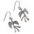 Sterling silver dangle earrings, 'Romance of the Birds' - Taxco Sterling Silver Romancing Bird Earrings (image 2c) thumbail