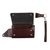 Leather cell phone case, 'Seamless in Espresso' (6.5 inch) - Versatile Brown Leather Cell Phone Case (6.5 Inch) (image 2g) thumbail