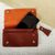 Leather cell phone case, 'Seamless in Russet' (7.5 inch) - Russet Leather Cell Phone Case with Key Ring and Strap (image 2b) thumbail