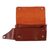 Leather cell phone case, 'Seamless in Russet' (7.5 inch) - Russet Leather Cell Phone Case with Key Ring and Strap (image 2e) thumbail