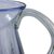 Hand blown glass pitcher, 'Denim Blue' - Fluted Blue Recycled hand Blown Glass Pitcher (image 2d) thumbail