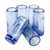 Hand blown shot glasses, 'Denim Blue' (set of 6) - Blue Blown Glass Shot Glasses from Mexico (Set of 6) (image 2a) thumbail