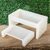 Onyx planters, 'White Curves' (pair) - Natural White Onyx Planters (Pair) thumbail