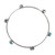 Turquoise bangle bracelet, 'Slender Grace' - Taxco Sterling Silver and Natural Turquoise Solitaire Bangle thumbail
