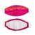 Embroidered face masks, 'Fuchsia Fiesta' (pair) - 2 Fuchsia Embroidered Cambaya Cloth Lined Face Masks (image 2e) thumbail