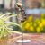 Recycled auto parts sculpture, 'Dancer Pose I' - Yogi Statuette Made from Recycled Metal thumbail