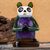 Wood alebrije sculpture, 'Panda Meditating' - Small Hand Painted Panda Alebrije Figurine thumbail