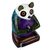 Wood alebrije sculpture, 'Panda Meditating' - Small Hand Painted Panda Alebrije Figurine (image 2a) thumbail