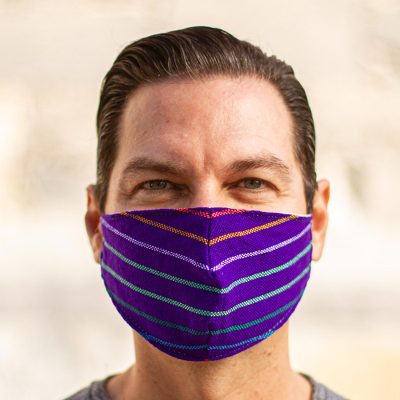 Acrylic face masks, Imperial Purple (pair)
