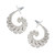 Sterling silver half-hoop earrings, 'Taxco Nautilus' - Taxco Sterling Silver Nautilus Half-Hoop Earrings (image 2a) thumbail