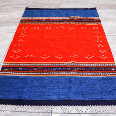Zapotec wool area rug, Oaxacan Seas (4x6.5)