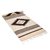 Zapotec wool runner, 'Diamond Pyramid' (3x8) - Ivory and Black Zapotec Wool Runner (3x8) (image 2b) thumbail