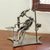 Recycled auto parts sculpture, 'Rustic Periodontist' - Artisan Crafted Periodontist Metal Sculpture thumbail