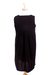Cotton dress, 'Midnight Oaxaca Blossoms' - Colorful Hand Embroidered Black Cotton Oaxaca Style Dress (image 2d) thumbail