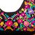 Cotton dress, 'Midnight Oaxaca Blossoms' - Colorful Hand Embroidered Black Cotton Oaxaca Style Dress (image 2e) thumbail