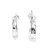Sterling silver half-hoop earrings, 'Taxco Glimmer' - High Polished Sterling Silver Half-Hoop Earrings from Mexico (image 2a) thumbail