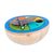 Coconut shell thumb piano, 'Rainbow Notes' - Colorful Coconut Shell Kalimba Thumb Piano from Mexico (image 2c) thumbail
