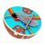 Coconut shell thumb piano, 'Red Notes' - Handmade Coconut Shell Kalimba Thumb Piano from Mexico (image 2a) thumbail