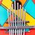 Coconut shell thumb piano, 'Fire Beats' - Fire Red Coconut Shell Kalimba Thumb Piano from Mexico (image 2d) thumbail