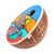 Coconut shell thumb piano, 'Heart Notes' - Coconut Shell Mayan Motif Kalimba Thumb Piano from Mexico (image 2b) thumbail
