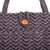 Cotton tote bag, 'Popocatepetl' - Organic Cotton and Wool Tote Bag in Ash Grey from Mexico (image 2d) thumbail