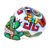 Ceramic sculpture, 'Tlaloc Skull' - Rain God Motif Ceramic Skull Sculpture from Mexico (image 2e) thumbail